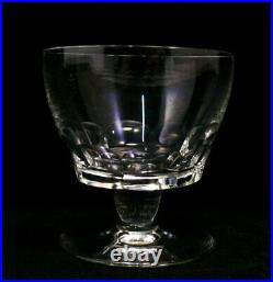 Baccarat, Art Déco, 8 verres à eau, 8,5 cm, signés, intacts, cristal taillé