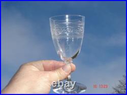 Baccarat Athenienne 12 Wine Glasses Verre A Vin Cristal Gravé Grecque Grec Grece