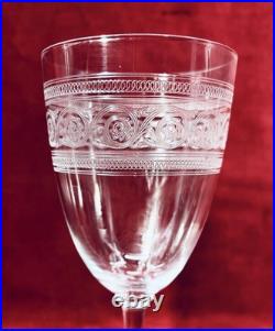 Baccarat Athenienne 12 Wine Glasses Verre A Vin Cristal Gravé Grecque Grec Grece