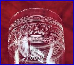 Baccarat Athenienne 12 Wine Glasses Verre A Vin Cristal Gravé Grecque Grec Grece