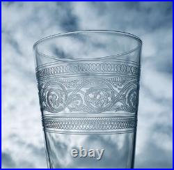 Baccarat Athenienne 4 Fluted Glasses Sektgläser Flutes A Champagne Cristal Gravé