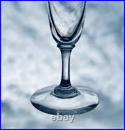 Baccarat Athenienne 4 Fluted Glasses Sektgläser Flutes A Champagne Cristal Gravé