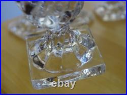 Baccarat Bambou Cristal 4 Anciens Petits Verres Pour Cave Liqueur Nap III 19 Eme