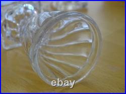 Baccarat Bambou Cristal 4 Anciens Petits Verres Pour Cave Liqueur Nap III 19 Eme