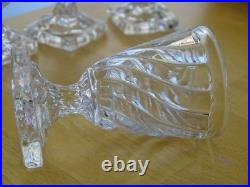 Baccarat Bambou Cristal 4 Anciens Petits Verres Pour Cave Liqueur Nap III 19 Eme