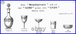 Baccarat Beauharnais 6 Water Glasses Verre A Eau Cristal Grave Napoleon Empire A