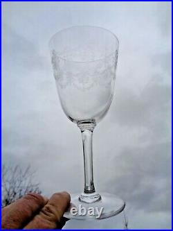 Baccarat Beauharnais 6 Wine Glasses Verre A Vin Cristal Grave Napoleon Empire Ab