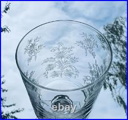Baccarat Blunch Of Flowers 6 Wine Glasses Verre A Vin Cristal Gravé Art Nouveau