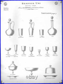 Baccarat Blunch Of Flowers 6 Wine Glasses Verre A Vin Cristal Gravé Art Nouveau