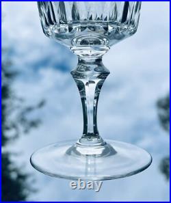 Baccarat Bologne Birds Wine Glass Verre A Vin Cristal Gravé Oiseaux Parme B