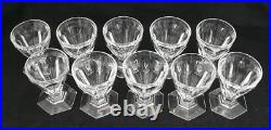 Baccarat Bourbon, 10 verres à Porto, cristal, signés, 8 cm, excellent état Baccarat Bourbon, 10 verres à Porto, cristal, signés, 8 cm, excellent état