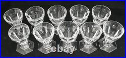 Baccarat Bourbon, 10 verres à Porto, cristal, signés, 8 cm, excellent état Baccarat Bourbon, 10 verres à Porto, cristal, signés, 8 cm, excellent état