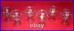Baccarat Brandy Glasses Verres A Cognac Cristal Napoleon Empire Couronnes Royale