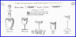 Baccarat Byzantine 2 Wine Decanter 2 Carafe A Vin Eau Cristal Gravé Empire 19éme