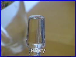 Baccarat Carafe A Liqueur Cristal Gravure Florale Emailler + Dorure