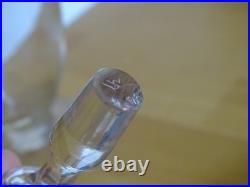 Baccarat Carafe A Liqueur Cristal Gravure Florale Emailler + Dorure