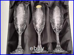 Baccarat Coffret De 6 Flûtes A Champage En Cristal Modele Klein Bertrichamps