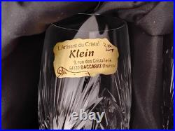 Baccarat Coffret De 6 Flûtes A Champage En Cristal Modele Klein Bertrichamps