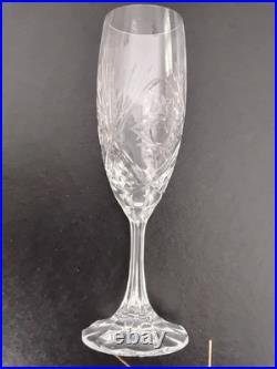 Baccarat Coffret De 6 Flûtes A Champage En Cristal Modele Klein Bertrichamps