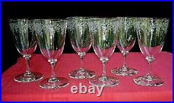 Baccarat Comtesse De Paris 6 Wine Glasses Verre A Vin Eau Cristal Gravé Fleurs B Baccarat Comtesse De Paris 6 Wine Glasses Verre A Vin Eau Cristal Gravé Fleurs B