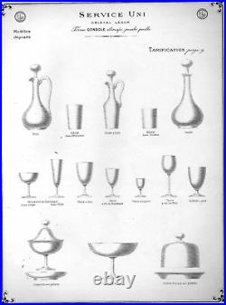 Baccarat Comtesse De Paris 6 Wine Glasses Verre A Vin Eau Cristal Gravé Fleurs B Baccarat Comtesse De Paris 6 Wine Glasses Verre A Vin Eau Cristal Gravé Fleurs B