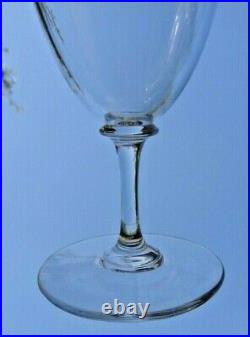 Baccarat Comtesse De Paris Wine Glasses Verres A Vin Cristal Gravé Fleurs 19eme