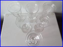 Baccarat Cristal 6 verres à Vin Modèle Filet époque 19 ème superbe