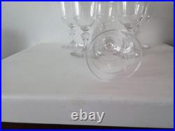 Baccarat Cristal 6 verres à Vin Modèle Filet époque 19 ème superbe