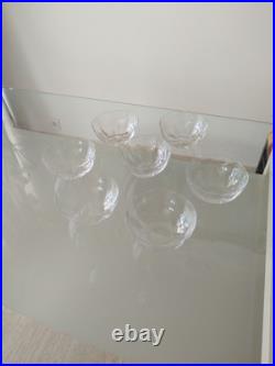 Baccarat Cristal 7 Coupelles/rinces Doigts Estampillées Un