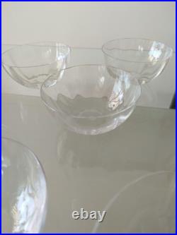Baccarat Cristal 7 Coupelles/rinces Doigts Estampillées Un