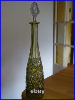 Baccarat Cristal Ancienne Carafe A Aperitif Tailler Modele Lagny Overlay Mousse