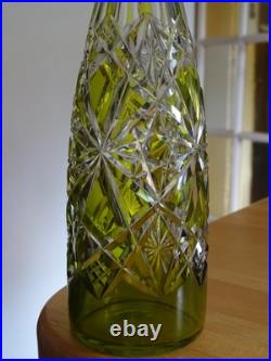 Baccarat Cristal Ancienne Carafe A Aperitif Tailler Modele Lagny Overlay Mousse