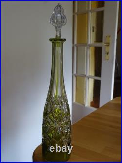 Baccarat Cristal Ancienne Carafe A Aperitif Tailler Modele Lagny Overlay Mousse