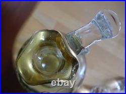 Baccarat Cristal Ancienne Carafe A Liqueur Nap III Decor Reghausser Or 19 Eme