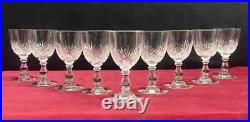 Baccarat Douai 9 Wine Glasses Weingläser Kristall Verres A Vin Cristal Taillé A