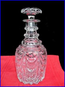 Baccarat Draperies Le Creusot Wine Decanter Carafe A Vin Cristal Taille 19eme Ab