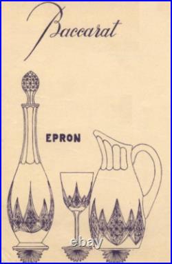 Baccarat Epron Marchal Weingläser Wine Glasses Verres A Eau 17 CM Cristal Taillé Baccarat Epron Marchal Weingläser Wine Glasses Verres A Eau 17 CM Cristal Taillé