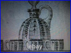 Baccarat Gold Enamelled Cordial Glasses Verres Cave A Liqueur Cristal Emaille Or