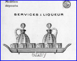 Baccarat Gold Enamelled Cordial Glasses Verres Cave A Liqueur Cristal Emaille Or