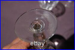 Baccarat Gondole Côtes plates 12 Verres à vin / Porto Cristal H 11,8cm