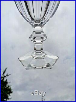 Baccarat Harcourt 4 Water Glasses Wassergläser Verre A Eau Cristal Taillé 19éme