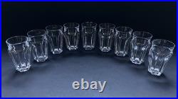 Baccarat Harcourt Lot 9 Gobelet Verre Cristal Taillé Vin Champagne Glass Crystal Baccarat Harcourt Lot 9 Gobelet Verre Cristal Taillé Vin Champagne Glass Crystal