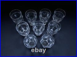 Baccarat Harcourt Lot 9 Gobelet Verre Cristal Taillé Vin Champagne Glass Crystal Baccarat Harcourt Lot 9 Gobelet Verre Cristal Taillé Vin Champagne Glass Crystal
