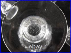 Baccarat Harfleur 6 Verres A Vin En Cristal Taille Main Souffle Bouch Signe 13cm