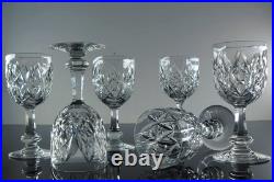 Baccarat Harfleur 6 Verres A Vin En Cristal Taille Main Souffle Bouch Signe 13cm