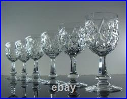 Baccarat Harfleur 6 Verres A Vin En Cristal Taille Main Souffle Bouch Signe 13cm