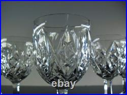 Baccarat Harfleur 6 Verres A Vin En Cristal Taille Main Souffle Bouch Signe 13cm