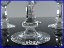 Baccarat Harfleur 6 Verres A Vin En Cristal Taille Main Souffle Bouch Signe 13cm