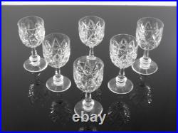 Baccarat Harfleur 6 Verres A Vin En Cristal Taille Main Souffle Bouch Signe 13cm