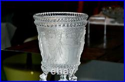 Baccarat. Important Seau à glace en cristal pressé et dépoli, à l'Antique, 1876